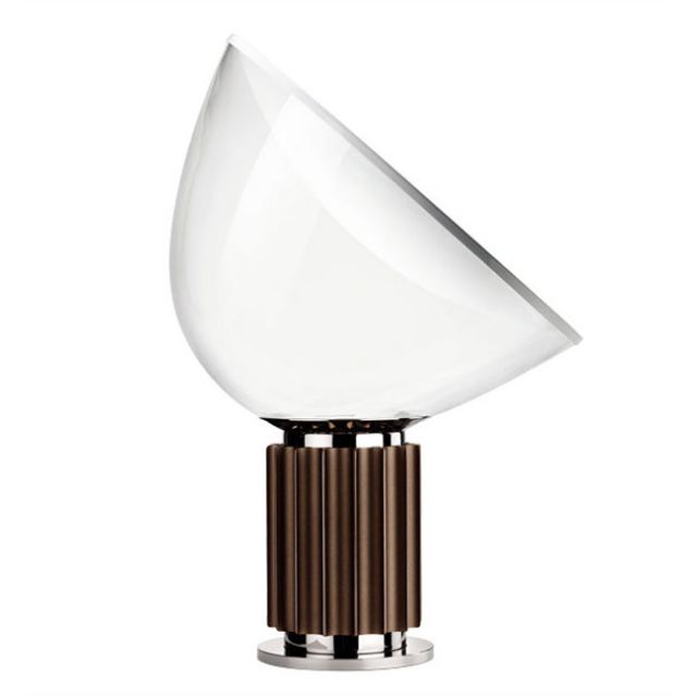 Flos Taccia Small Lampada Da Tavolo in alluminio LED 16W H 48,5 cm