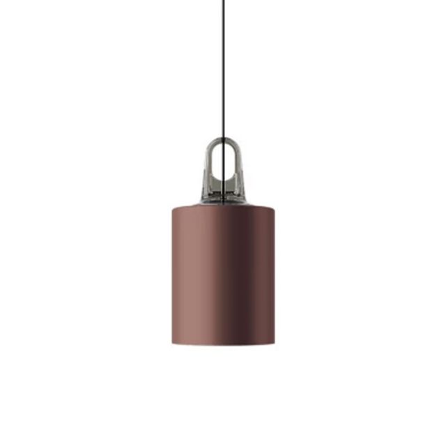 Lodes Cylinder Lampada a Sospensione in Metallo Bronzo 1 x E27 Ø17.5 cm