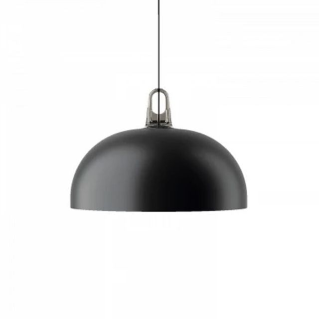 Lodes Jim Dome Lampada a Sospensione in Metallo 1 x E27 Nero Ø50cm