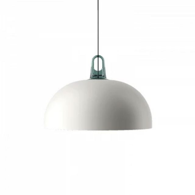 Lodes Jim Dome Lampada a Sospensione in Metallo 1 x E27 Bianco Ø50cm