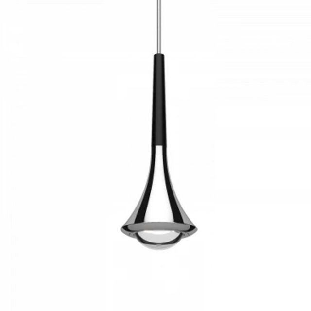 Lodes Rain Lampada a Sospensione in Metallo Cromo LED 9W Ø8.5 cm