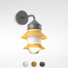 Marset Applique Santorini A Fixed stem 1 luce E27 Ø 21.2 cm Outdoor per esterno e giardino