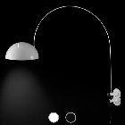 Oluce Lampada da Parete Applique Coupé 1159/R 1 luce E27 L 154 cm