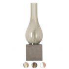 Karman Applique Amarcord 1 luce E27 L 10.5 cm Base cemento grigio tortora