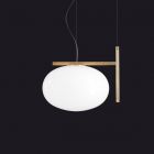 Oluce Sospensione Alba 1 Luce E27 L 37 cm Ottone satinato