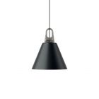 Lodes Cone Lampada a Sospensione in Metallo Nero 1 x E27 Ø28 cm