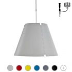 Luceplan Sospensione con Stelo Telescopico Costanza 1 Luce E27 Ø 40 cm 