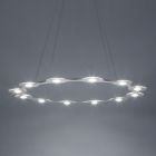 Lumen Center FLAT RING 12 Sospensione LED 78W 2700K Ø 98 cm Dimmerabile