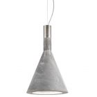 Aldo Bernardi Lampada a sospensione grigio scuro Funnel E27 L 25 cm