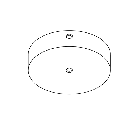 Karman Rosone Ø 9,5 cm Bianco Opaco