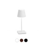 Poldina Pro Mini Lampada da tavolo ricaricabile LED H 38 cm con dimmer By Zafferano