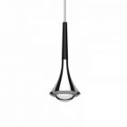 Lodes Rain Lampada a Sospensione in Metallo Cromo LED 9W Ø8.5 cm