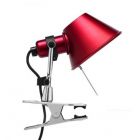 Artemide Tolomeo Micro Pinza Lampada a pinza 1 Luce 46W H 20 cm Halo Rosso