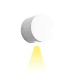 Artemide Outdoor Effetto Tondo Applique LED 1 Fascio stretto 4W Ø16 cm IP65 Grigio-Bianco per Esterno e Giardino