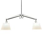 Artemide Tolomeo Basculante Sospensione 2 luci E27 L 130 cm