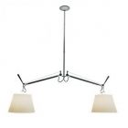 Artemide Tolomeo Basculante Sospensione L130 cm 2 luci E27 