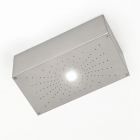 Viabizzuno Plafoniera Cubo Doccia LED 1,5W IP65 L 15,5x30 cm Outdoor per Esterno e Giardino