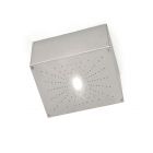 Viabizzuno Plafoniera Cubo Doccia LED 1,5W IP65 L 15,5x15,5 cm Outdoor per Esterno e Giardino